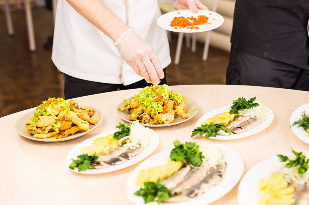Why is it essential for businesses to have healthy catering